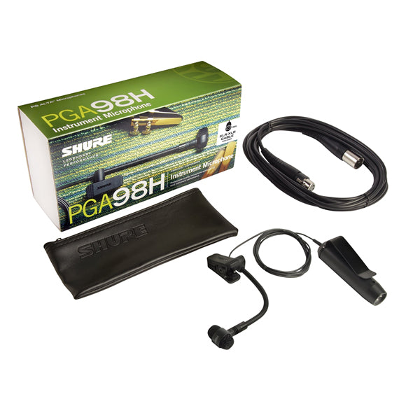 Shure PGA98H-XLR Cardioid Condenser Instrument Clip Microphone