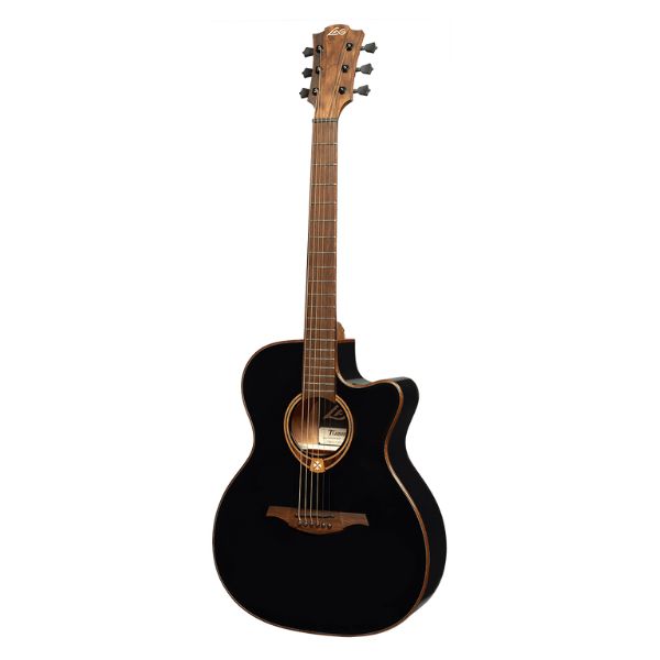 Lag Guitars GLA T118ACE Auditorium Cutaway Electro Black & Electro Brown shadow