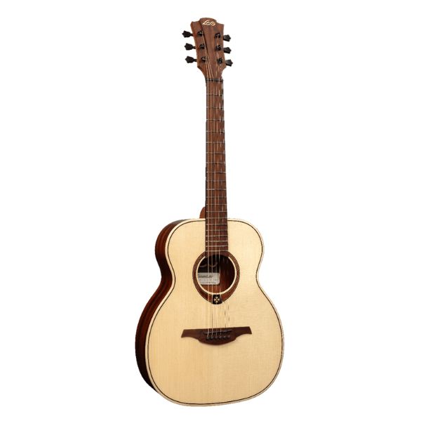 Lag Guitars GLA TRAVEL-SPE SPRUCE TOP Satin finish Electro