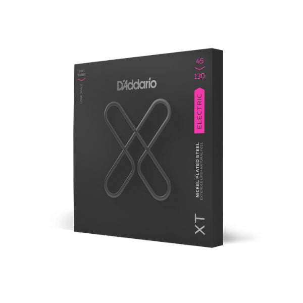 D'Addario XTB45130 45-130 Regular Light Long Scale Coated 5-String Bass Strings