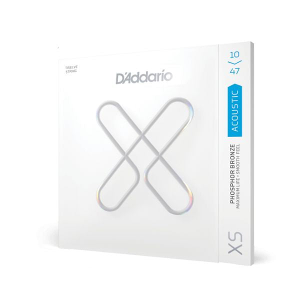 D'Addario XSAPB1047-12 Light Coated 12-String Acoustic Guitar Strings