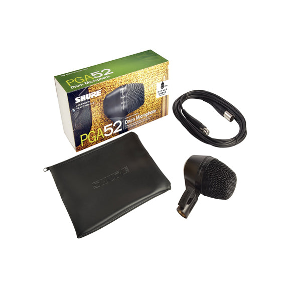 Shure PGA52-XLR Cardioid Dynamic Kick Drum Microphone