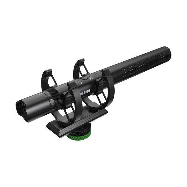 Mackie EM-98MS - Professional Mobile Shotgun Microphone with Built-In Noise Reduction, USB Output