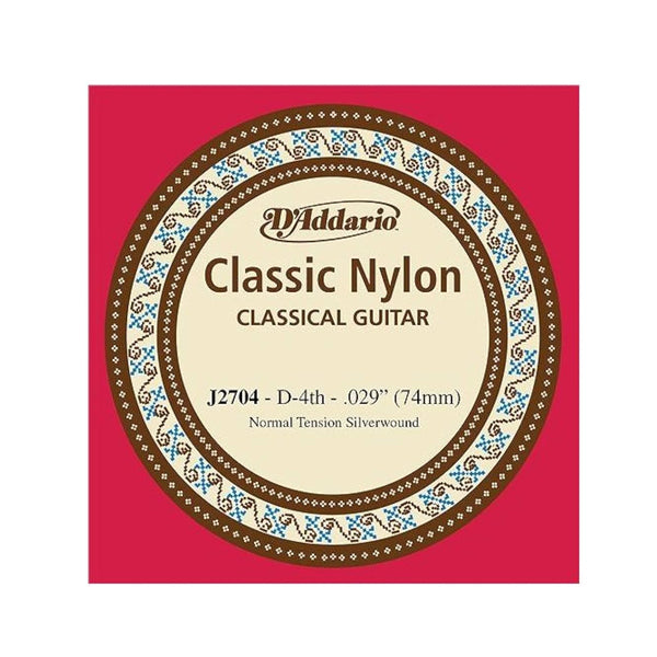 D'Addario J2704 SNGL SILVER 030/J27 4TH NORM