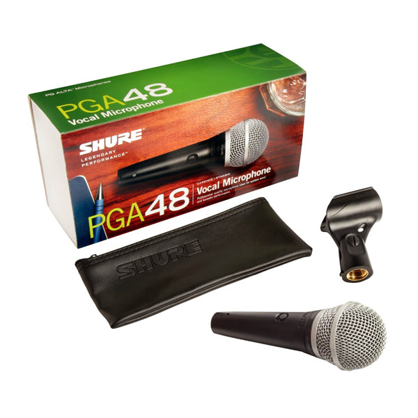 Shure PGA48-XLR HANDHELD MIC W/15FT XLR CABLE