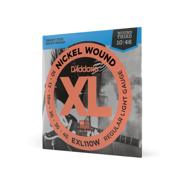 D'Addario EXL110W Regular Light Wound 3rd Electric Guitar Strings