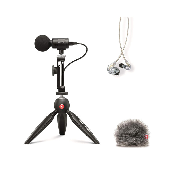 Shure MV88+SE215-CL-A Portable Videography Kit