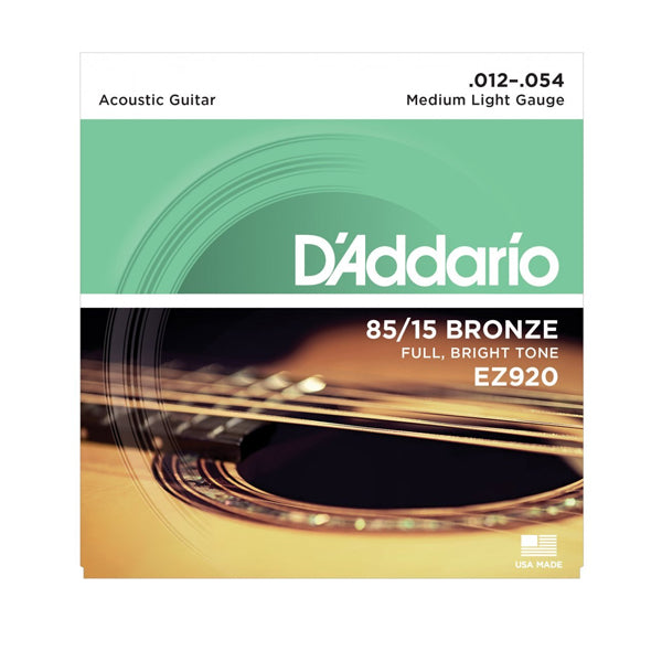 D'Addario EZ920 SET ACOUS GTR 85/15 MED LITE