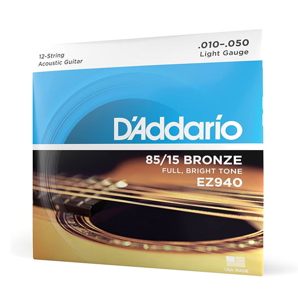 D'Addario EZ940 SET ACOU GTR 85/15 LITE 12STR