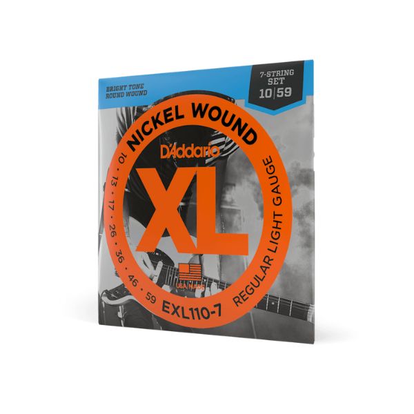 D'Addario EXL110-7 Regular Light 7-String Electric Guitar Strings