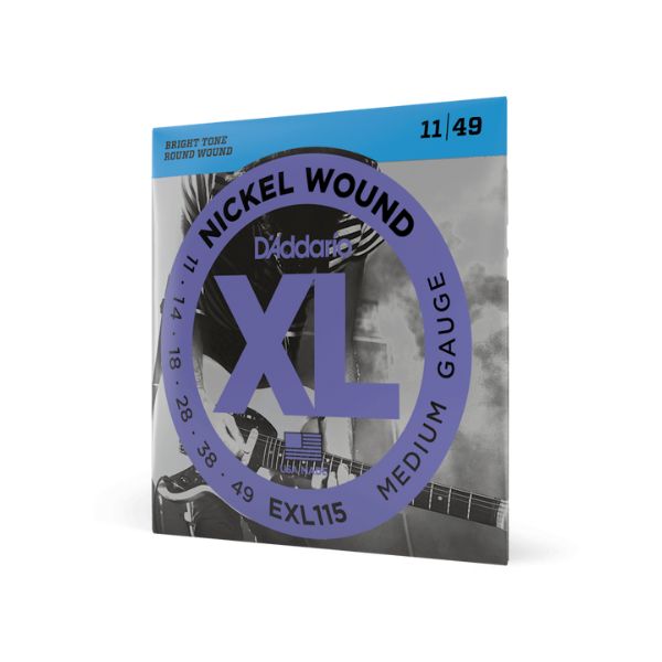 D'Addario EXL115 11-49 Medium Electric Guitar Strings