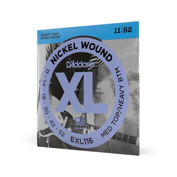 D'Addario EXL116 Medium Top/Heavy Bottom Electric Guitar Strings