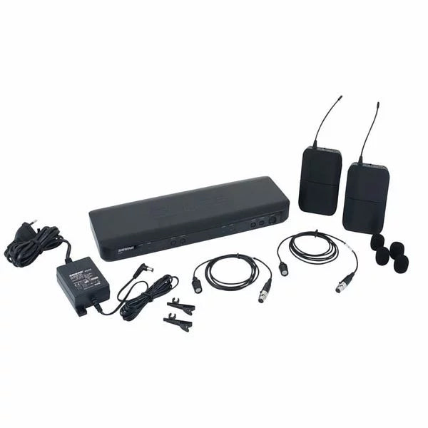 Shure BLX188IN/CVL Wireless Dual Presenter System with two CVL Lavalier Microphones