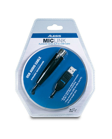 Alesis MicLink AudioLink Series XLR-to-USB Cable