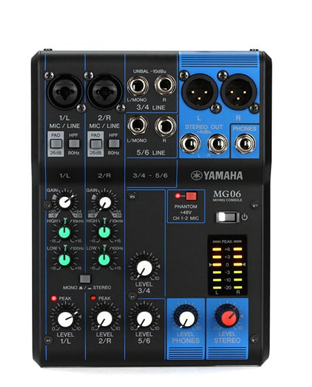 Yamaha MG06 6-Channel Mixer