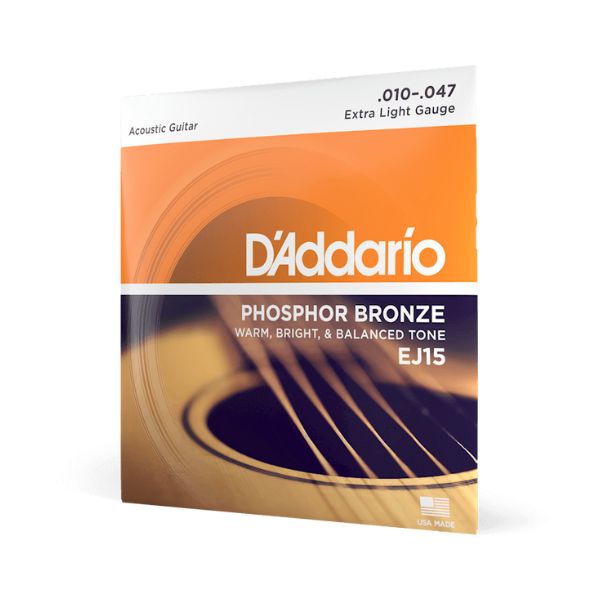 Daddario EJ15 10-47 Extra Light Acoustic Guitar Strings