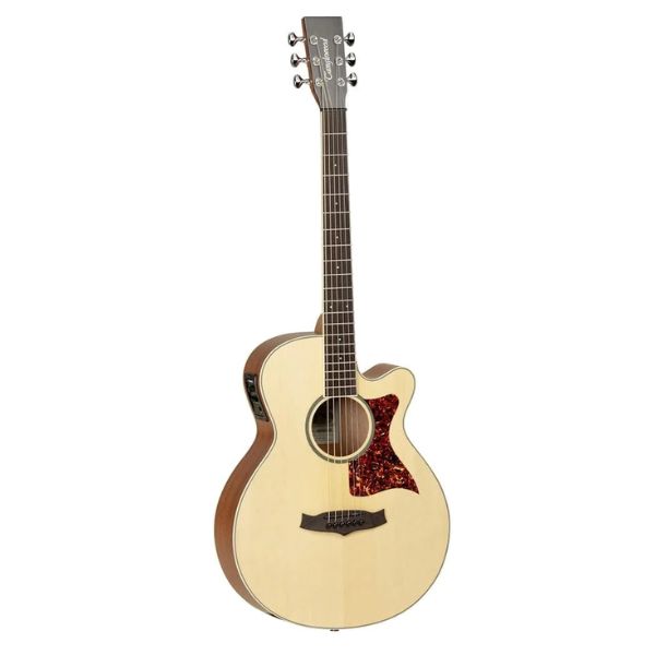 Tanglewood TSP45 Sundance Premier Super Folk Solid Spruce Top, Mahogany Sides Arched Mahogany