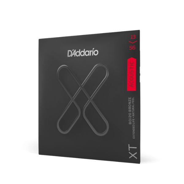 D'Addario XTABR1356 13-56 Medium Coated Acoustic Guitar Strings