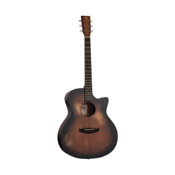 Tanglewood TW OT 4VCE Venetian Cutaway Solid Spruce Mahogany solid top semi acoustic guitar