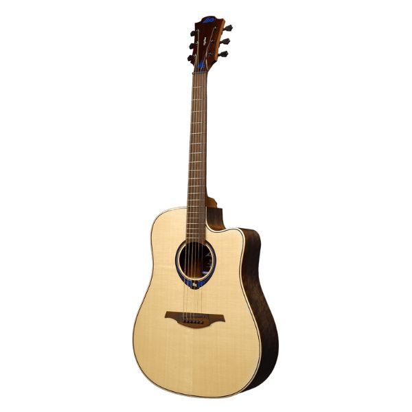 Lag Guitars GLH THV20DCE Dreadnought Cutaway electro - with Luxury Bag (Smart Guitar)