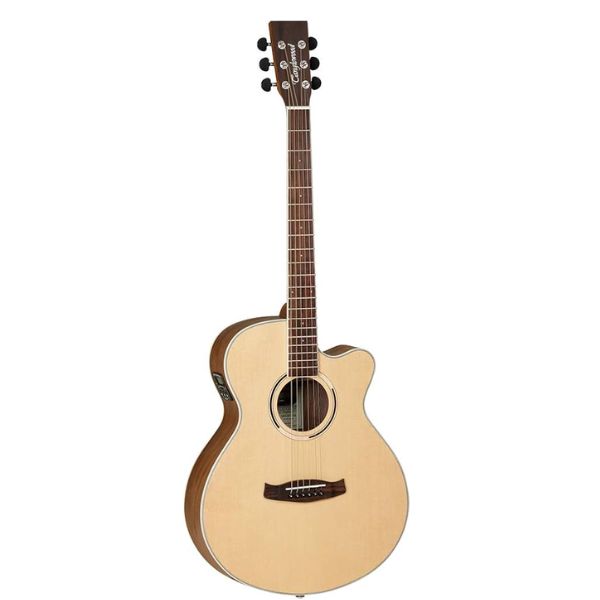 Tanglewood DBT SFCE BW Discovery Exotic Black Walnut Wood Semi Acoustic Guitar