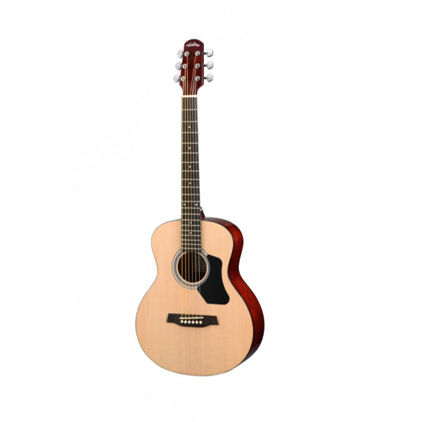 Walden T350/W Acoustic Guitar, Travel Size, with Bag -Gloss Natural
