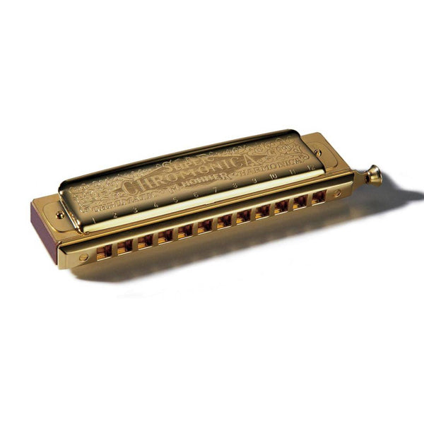 Hohner Harmonica Super Chromonica Gold Key C