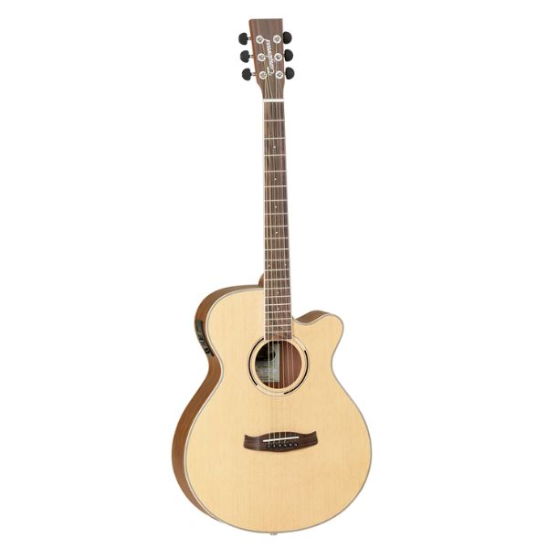 Tanglewood DBT SFCE OV Discovery Exotic Super Folk Ovangkol Wood Semi Acoustic Guitar