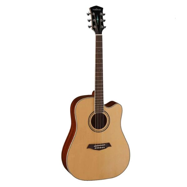 Parkwood S66 Semi Acoustic Guitar Natural