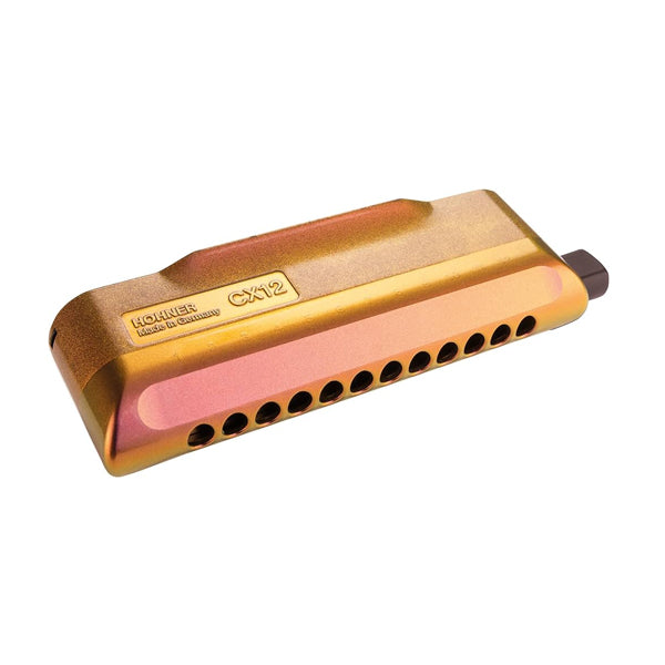 Hohner Harmonica CX12 Jazz Red to Gold Key C