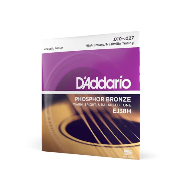 D'Addario EJ38H 10-27 High Strung/Nashville Tuning Acoustic Guitar Strings