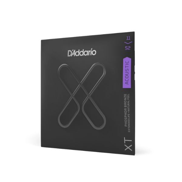 D'Addario XTAPB1152 11-52 Custom Light Coated Acoustic Guitar Strings