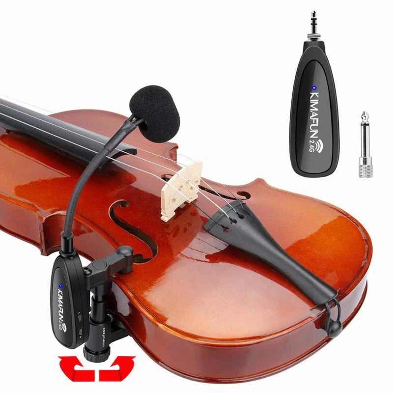 KimaFun Wireless Violin Microphone KM-CX220-3