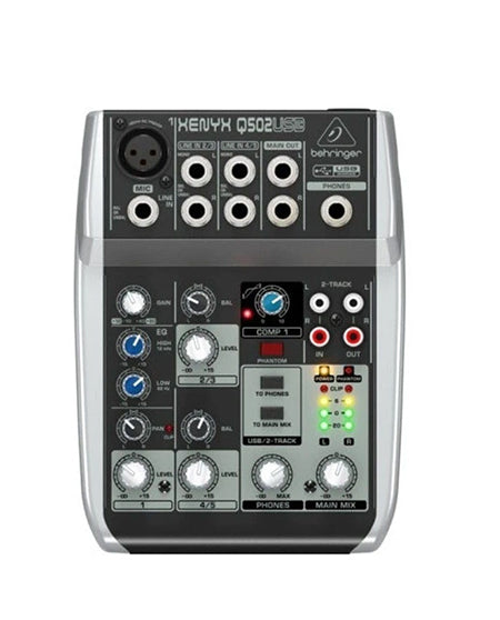 Behringer Xenyx Q502USB Premium 5-Input 2-Bus Analog Mixer