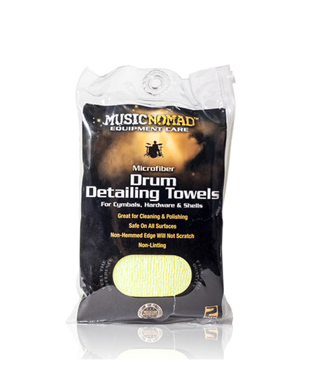Music Nomad MN210 Edgeless Microfiber Drum Detailer Towels - 2 Pak