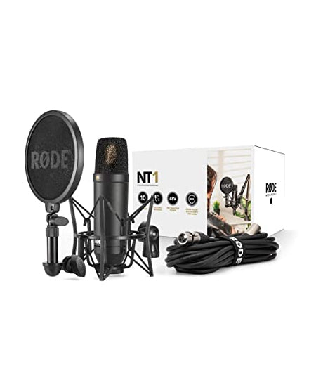 Rode NT1 Cardioid Condenser Microphone Kit with SM6 Shock Mount